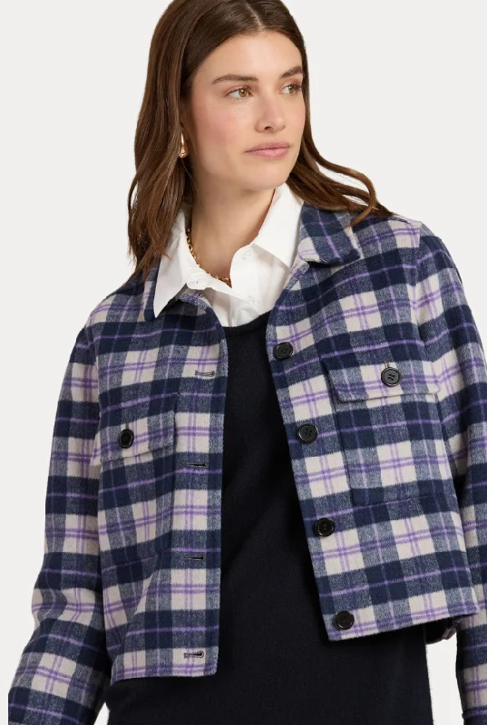 Tyler Boe Mallory Plaid Jacket Denim Jacket Leather Jacket Suede Jacket