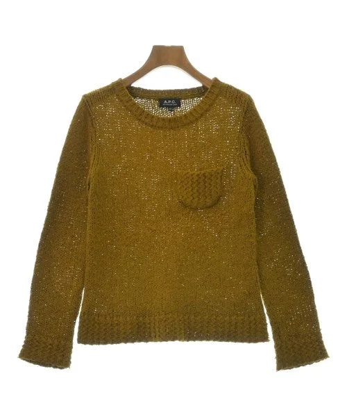 A.P.C. Sweaters Solid Print Embellished