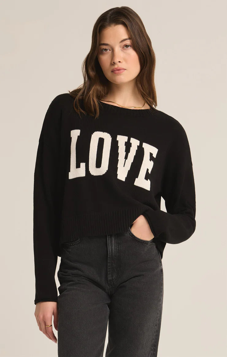 Z Supply Sienna Love Sweater Glossy Satin Silk