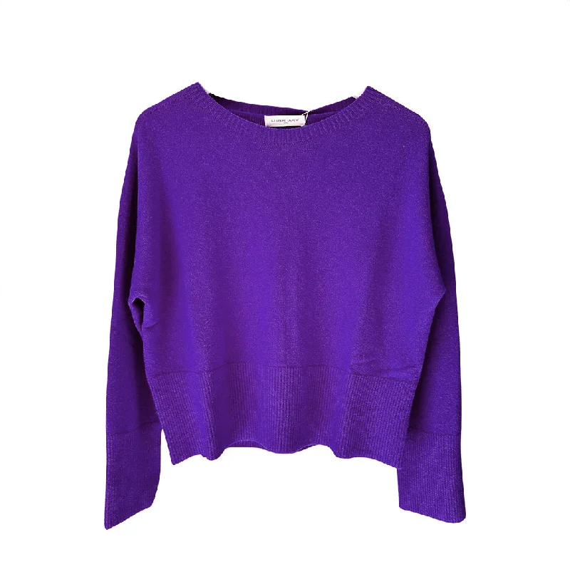 Alex Sweater Notch Collar Peter Pan Collar Cowl Neck