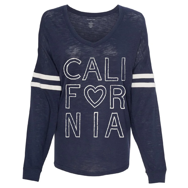 California outline varsity sweater navy Iron Safe Non-Iron Wrinkle Free