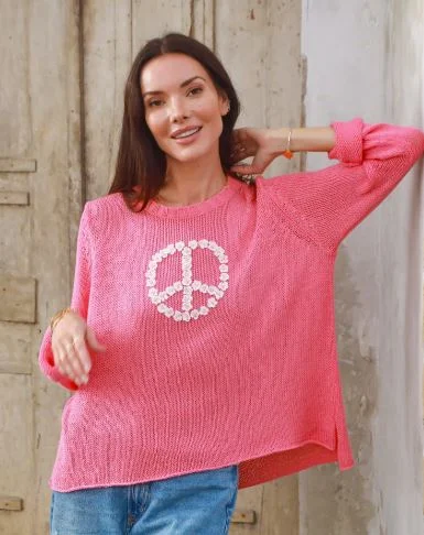Wooden Ships Daisy Peace Crew Cotton Sweater Cherry Pastille Rayon Fabric Velvet Fabric Corduroy Fabric