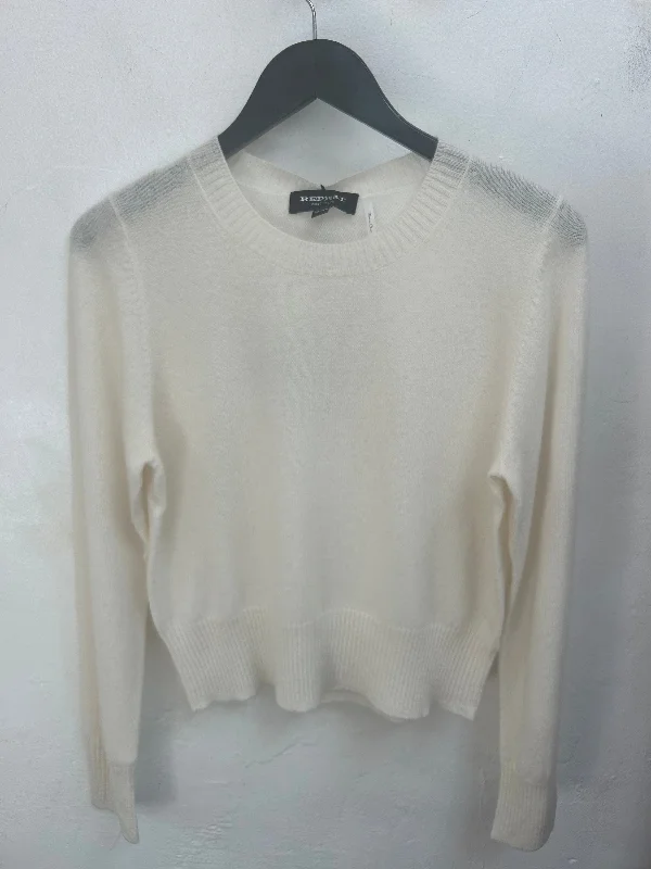 Cream Organic Cashmere Sweater Fitted Loose Oversized