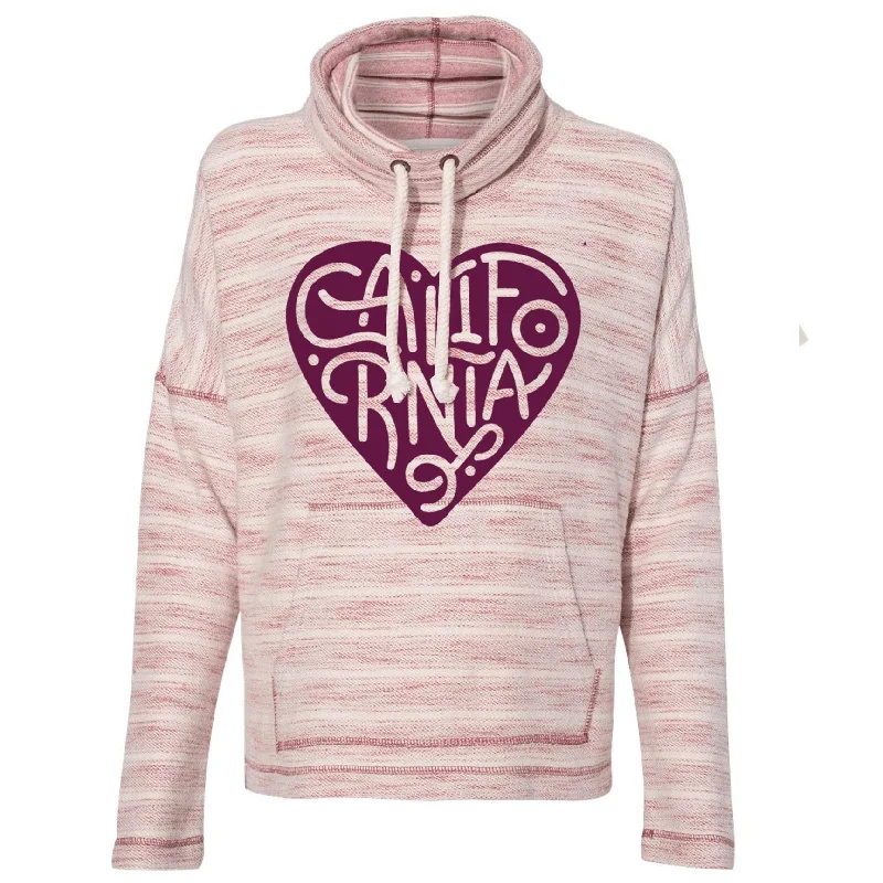 Curvy Heart Baja Cowl Neck Sweater Tailored Straight A-Line