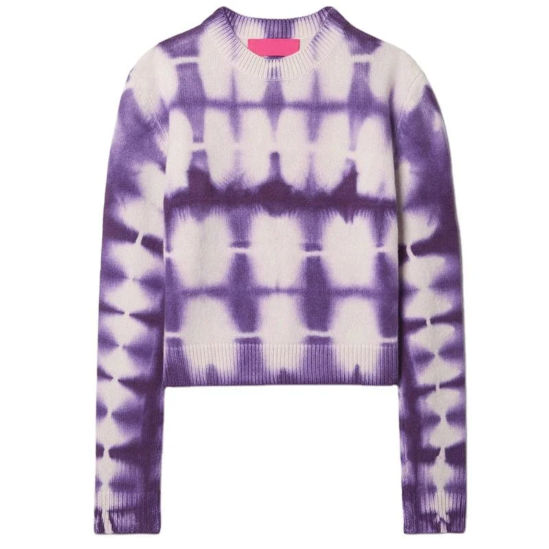 Custom print crew neck sweater women winter 100% cotton knit jumper Soft Cozy Warm