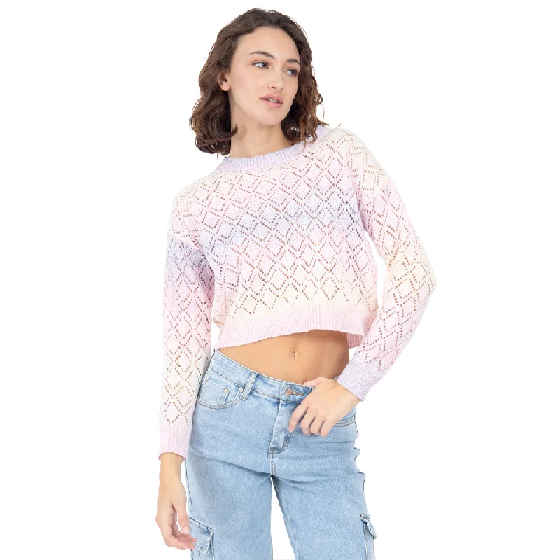 SWEATER CORTO MULTICOLOR HIPPIE STYLE PARA MUJER FOREVER 21 Rayon Fabric Velvet Fabric Corduroy Fabric