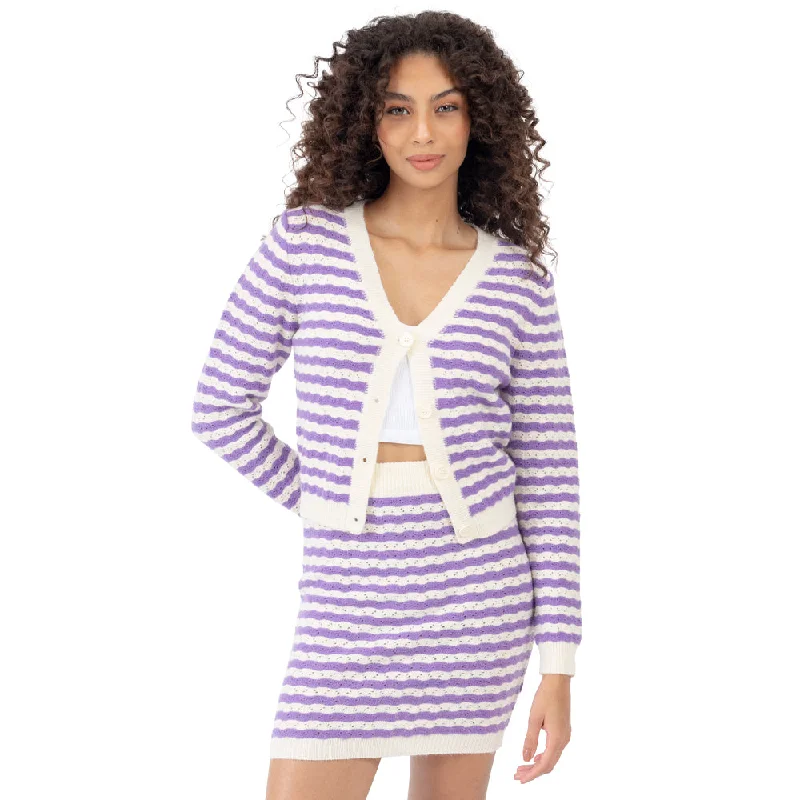 SWEATER TEJIDO CON RAYAS PARA MUJER FOREVER 21 Neon Metallic Matte
