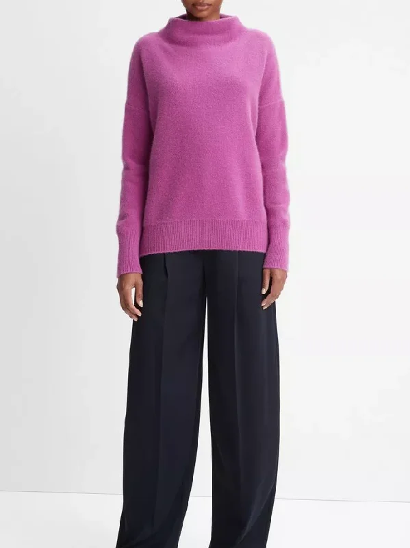 Funnel Neck Sweater Slim Fit Regular Fit Oversized