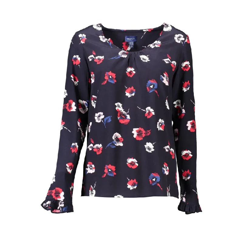 Gant Blue Viscose Women Sweater Soft Cozy Warm