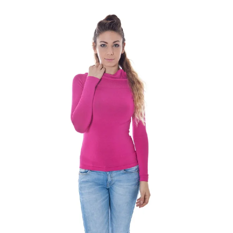 Phard Pink Viscose Sweater Machine Wash Dry Clean Hand Wash