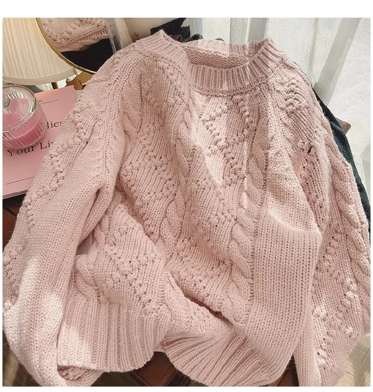 Retro gentle style hollow pullover sweater for women     S4898 Spandex Blend Rayon Blend Denim Blend