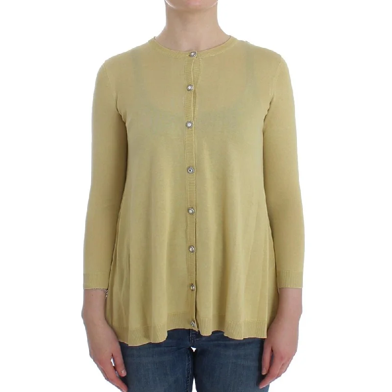 Dolce & Gabbana Yellow  Sweater Collared Crew Neck Turtle Neck