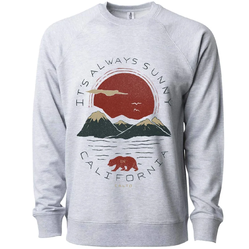 Sunny California Raglan Sweater Bright Pastel Dark