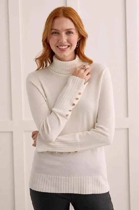 Tribal Turtleneck Sweater Open Front Closed Front Wrap Front