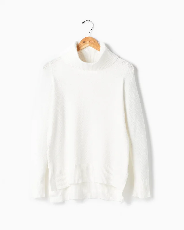 Turtleneck Chevron Ribbed Sweater Velvet Chenille Corduroy
