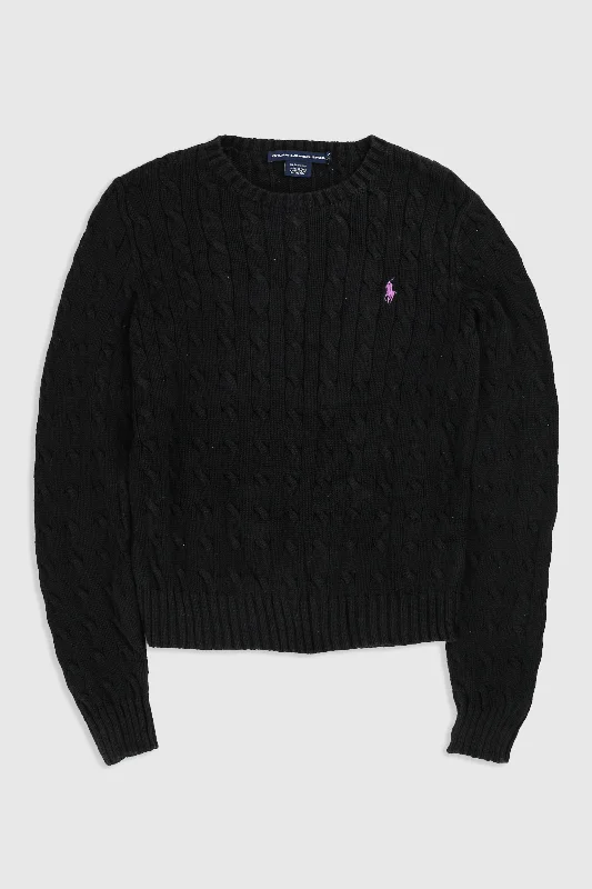 Vintage Knit Sweater Ribbed Striped Patterned