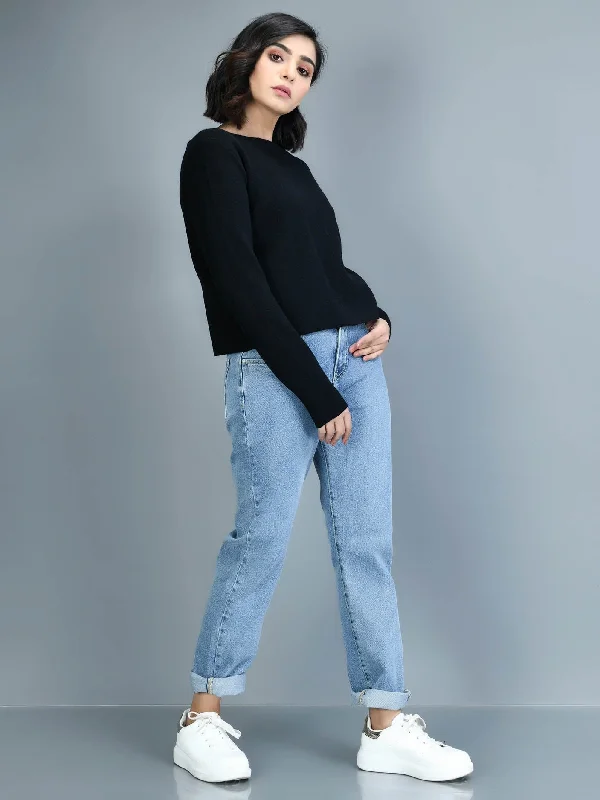 Cropped Sweater Zippered Front Buttoned Front Snap Front