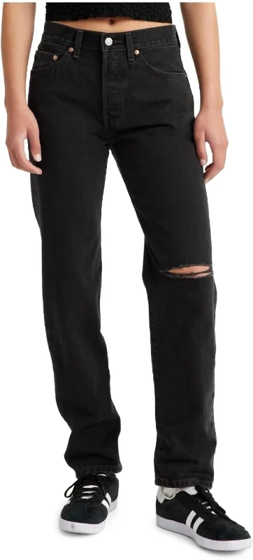 501 '81 Jeans In Concrete Ice Elegant High-Waisted Flared Jeans