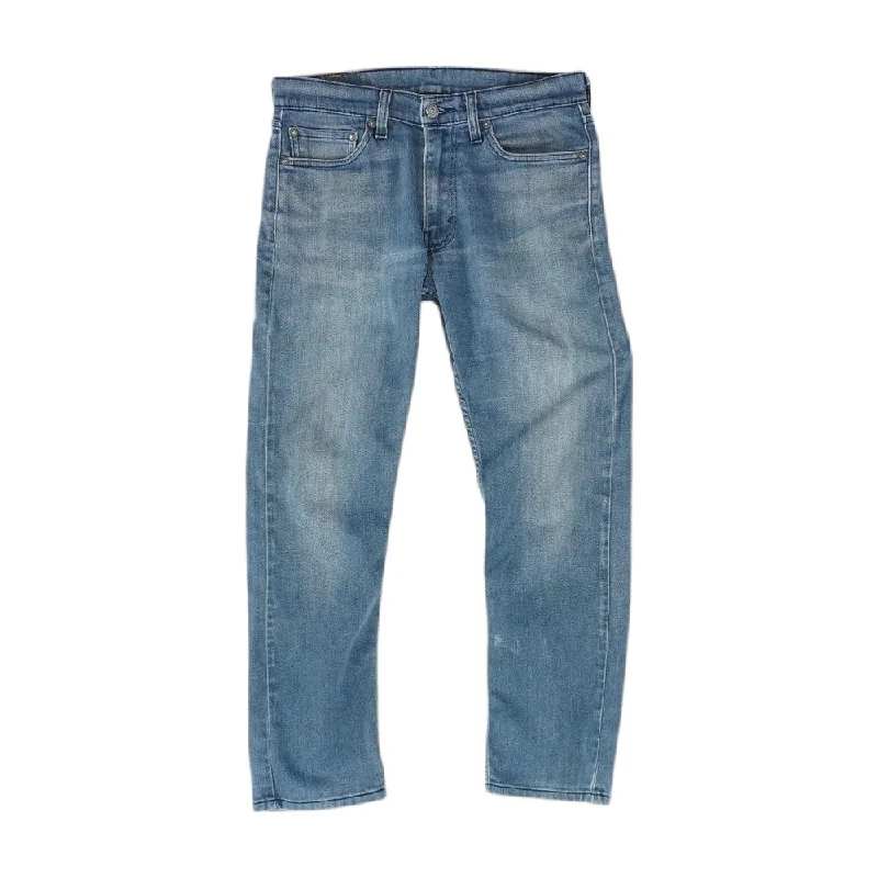 513 Solid Slim Straight Jeans Chic Ripped Jeans