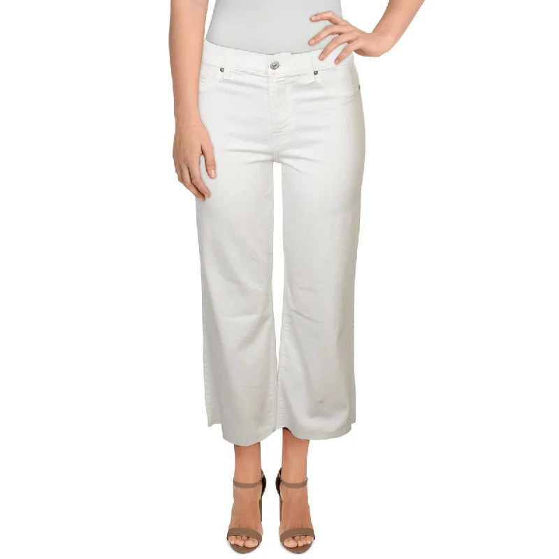 7 For All Mankind Womens Alexa Denim Cropped Ankle Jeans Trendy Bootcut High-Waisted Jeans 7 For All Mankind Womens Alexa Denim Cropped Ankle Jeans Trendy Bootcut High-Waisted Jeans