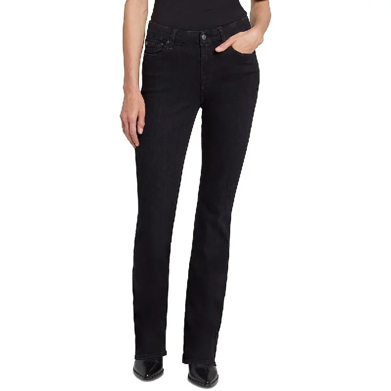 7 For All Mankind Womens Denim Embroidered Bootcut Jeans Comfortable Faded High-Rise Jeans 7 For All Mankind Womens Denim Embroidered Bootcut Jeans Comfortable Faded High-Rise Jeans