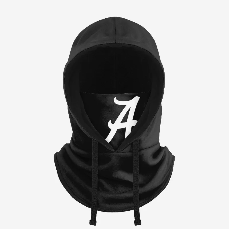 Alabama Crimson Tide Black Drawstring Hooded Gaiter Hoodie with Velcro Closure Adjustable Secure Alabama Crimson Tide Black Drawstring Hooded Gaiter Hoodie with Velcro Closure Adjustable Secure