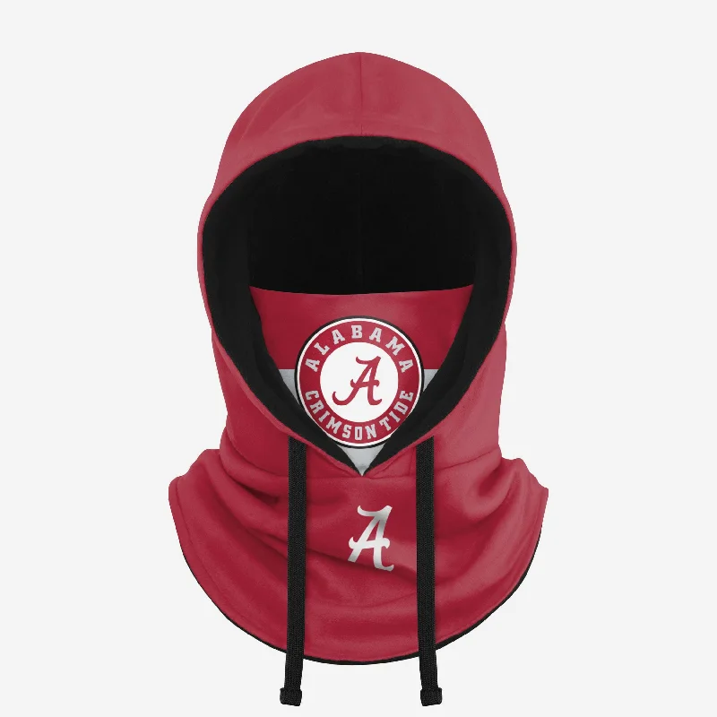 Alabama Crimson Tide Drawstring Hooded Gaiter Hoodie with Sequins Glamorous Eye-catching