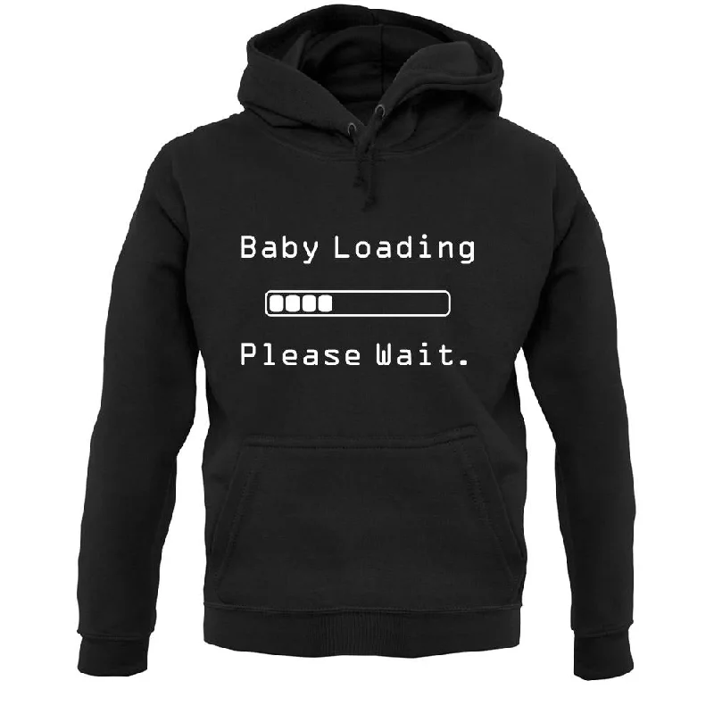 Baby Loading Please Wait Unisex Hoodie Hoodie with High Neck Warm Protective