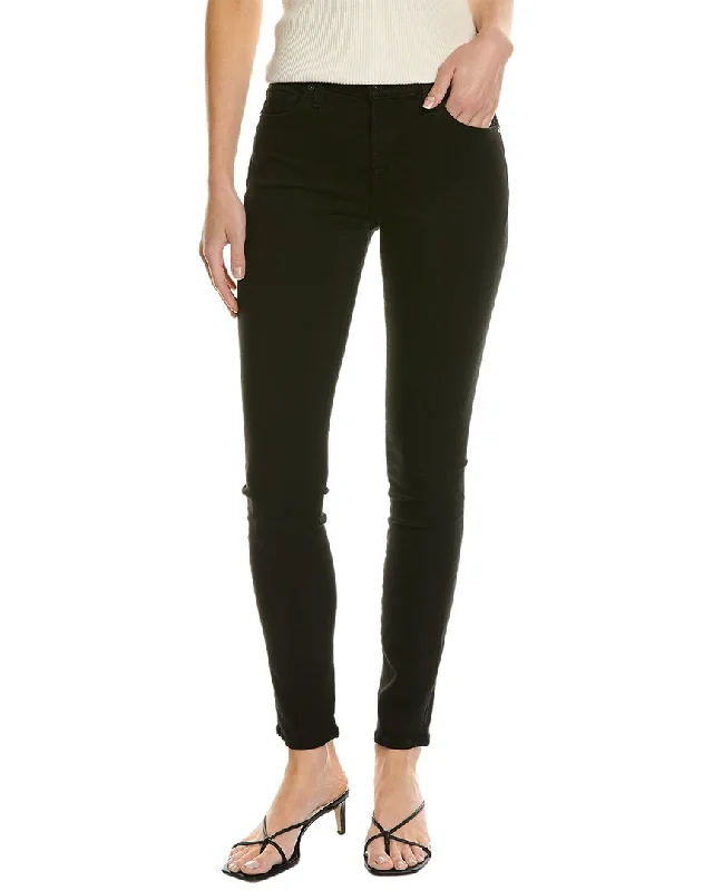 7 For All Mankind Gwenevere Night Black Straight Jean Chic Dark-Wash Skinny Jeans