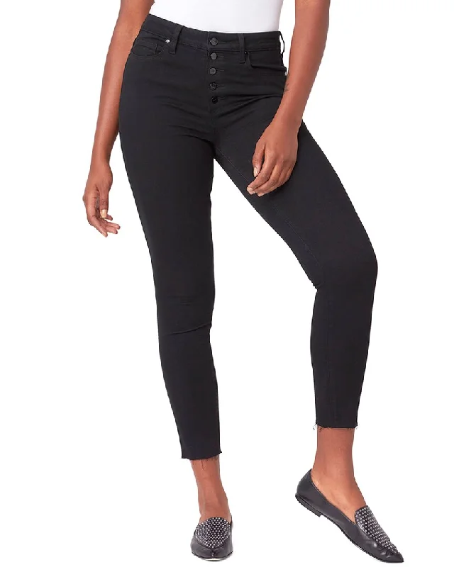 Paige Bombshell Black Shadow High-Rise Ankle Ultra Skinny Jean Stylish Acid-Wash Jeans Paige Bombshell Black Shadow High-Rise Ankle Ultra Skinny Jean Stylish Acid-Wash Jeans