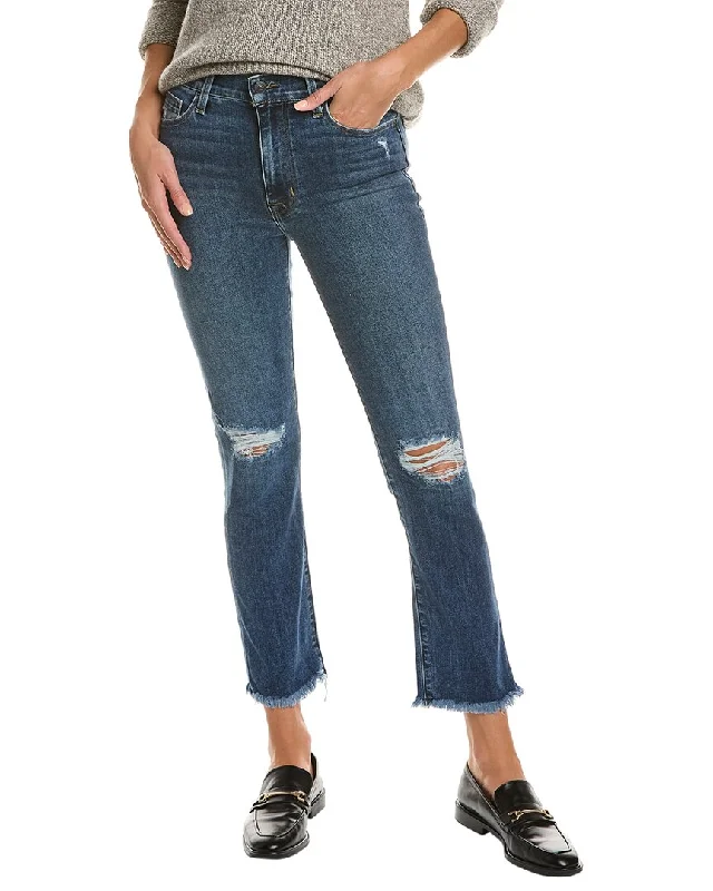 Hudson Jeans Blair High-Rise Allure Straight Crop Jean Fashionable Mom Jeans