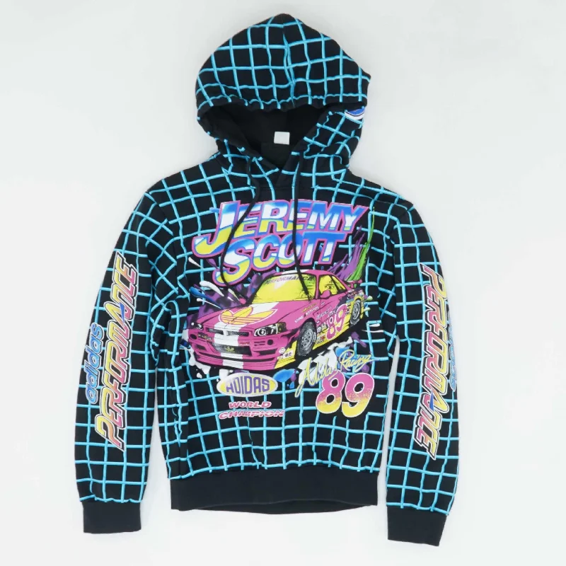 Black Graphic Hoodie Hoodie with Oversized Fit Loose Comfortable