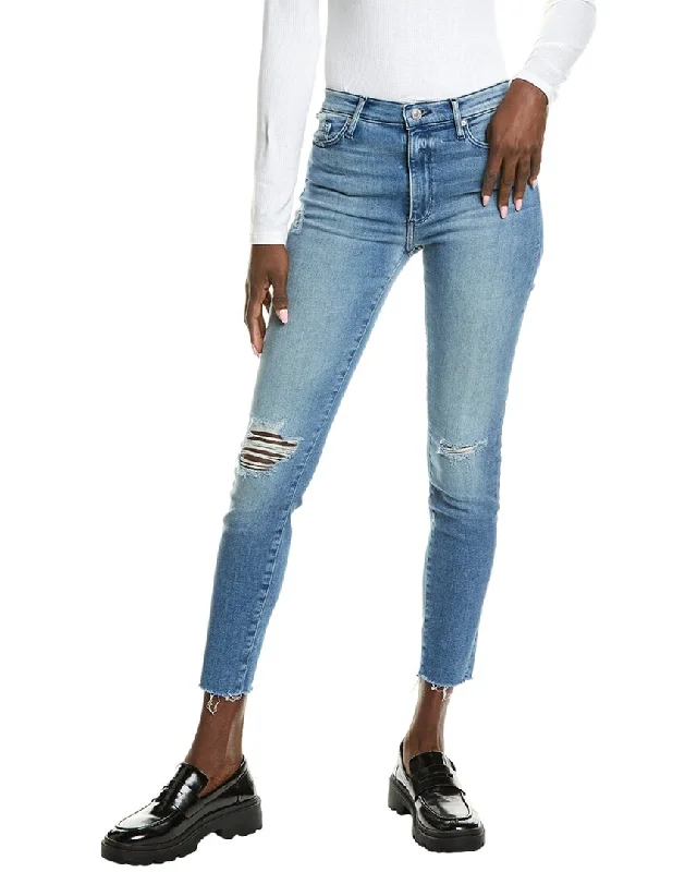 Black Orchid Carmen High Rise Ankle Fray Right By Yo Jean Fashionable Slouchy Fit Jeans