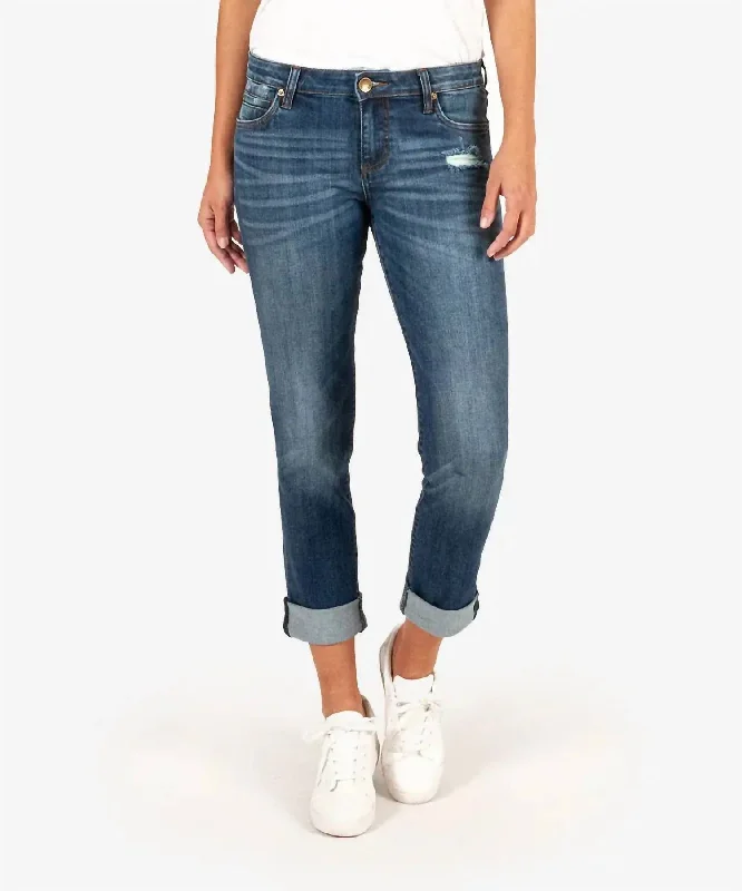 Catherine Boyfriend Jean In Doubtless Trendy Pleated Waist Jeans