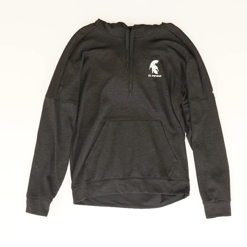 Charcoal Solid Hoodie Hoodie with Strings Custom Fit Adjustable