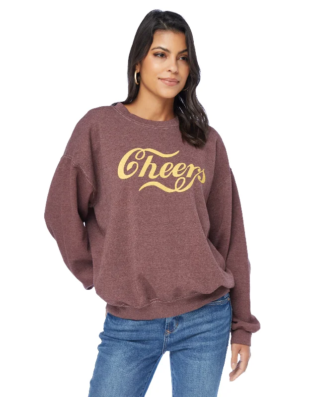 Cheers Sweatshirt Hoodie with V-Neck Classic Versatile