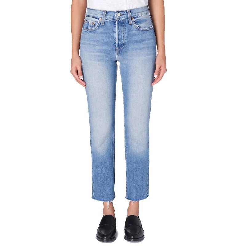 Constance Slim Straight Jean In Renegade Comfortable Dark Wash Jeans
