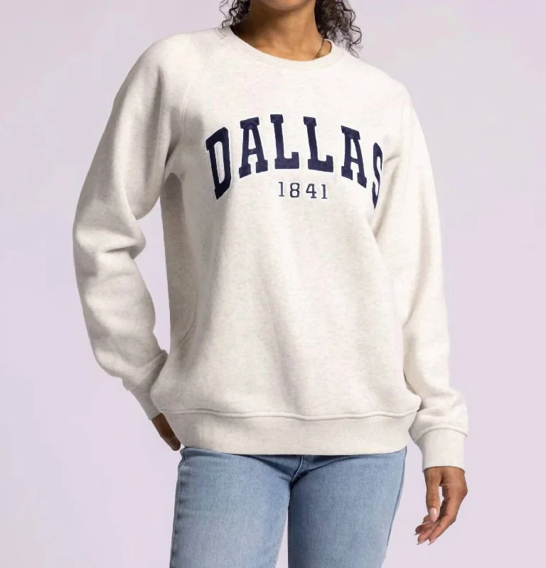Dallas Sweatshirt In White Hoodie Dress Longline Feminine