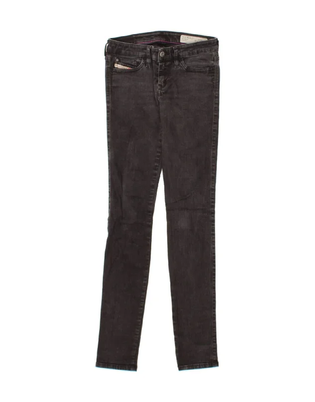 DIESEL Womens Skinzee Skinny Jeans W26 L32 Grey Cotton Stylish Stone-Wash Denim Jeans DIESEL Womens Skinzee Skinny Jeans W26 L32 Grey Cotton Stylish Stone-Wash Denim Jeans