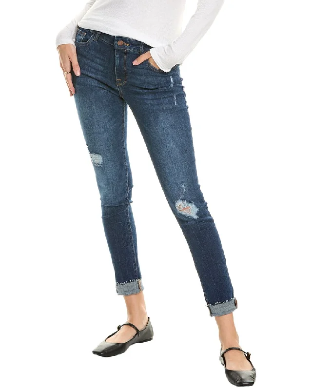 DL1961 Florence Instasculpt Strive Skinny Jean Trendy Wide-Legged High-Waist Jeans