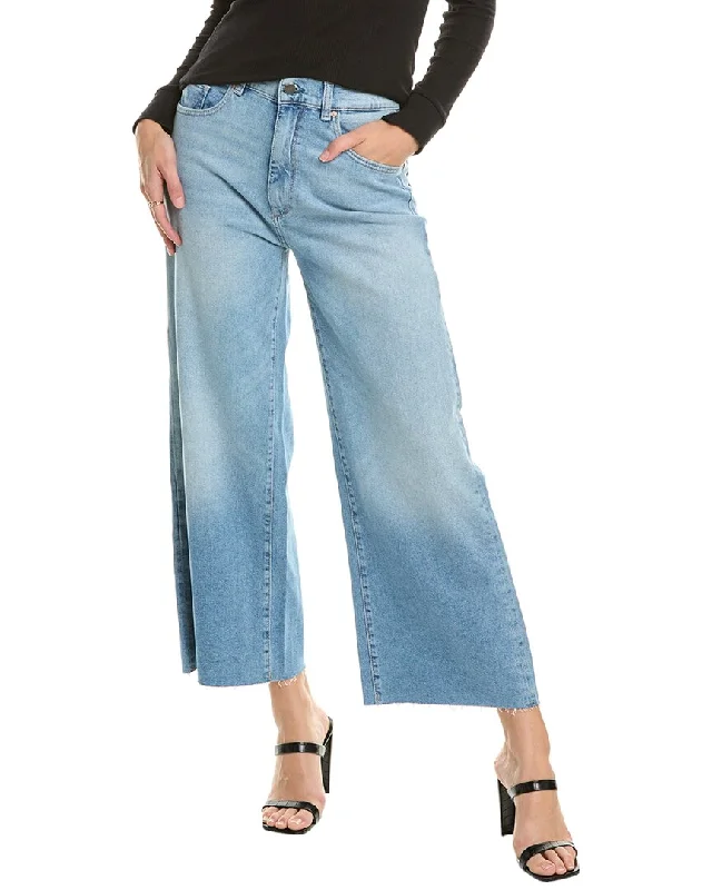 DL1961 Hepburn Lt Island Park Wide Leg Jean Chic Cropped Jeans