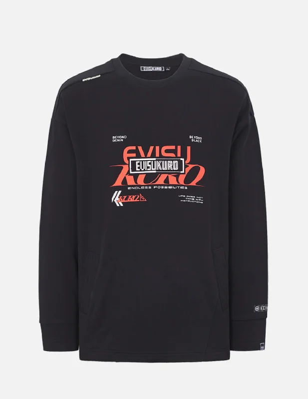 Eclipse Seagull Print Oversize Sweatshirt Hoodie with Pastel Soft Subtle