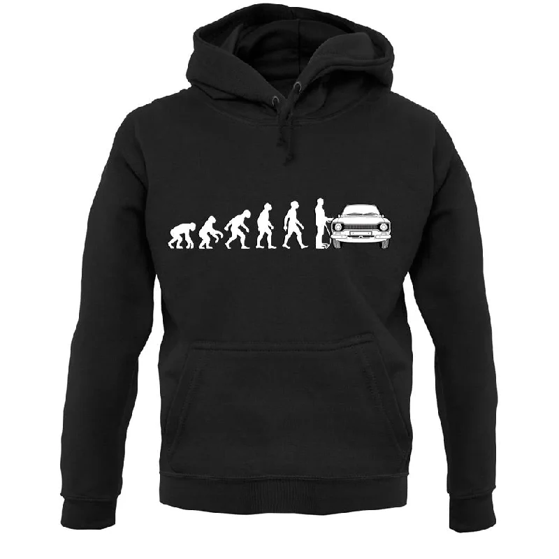 Evolution Of Man Mk1 Escort Driver Unisex Hoodie Hoodie Crop Top Short Trendy