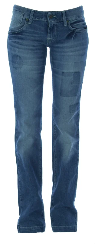 FORNARINA Women's Light Wash Patchwork Embroidered Jeans $199 NEW Trendy Wide-Legged High-Waist Jeans FORNARINA Women's Light Wash Patchwork Embroidered Jeans $199 NEW Trendy Wide-Legged High-Waist Jeans
