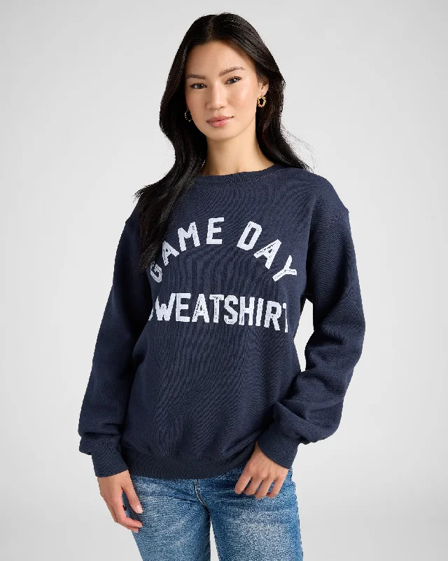 Game Day/Day Drinking Reversible Sweatshirt Hoodie with Set-In Sleeves Structured Classic Game Day/Day Drinking Reversible Sweatshirt Hoodie with Set-In Sleeves Structured Classic