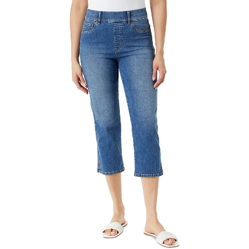 Gloria Vanderbilt Womens Denim Slimming Capri Jeans Cozy Relaxed Fit Denim Jeans