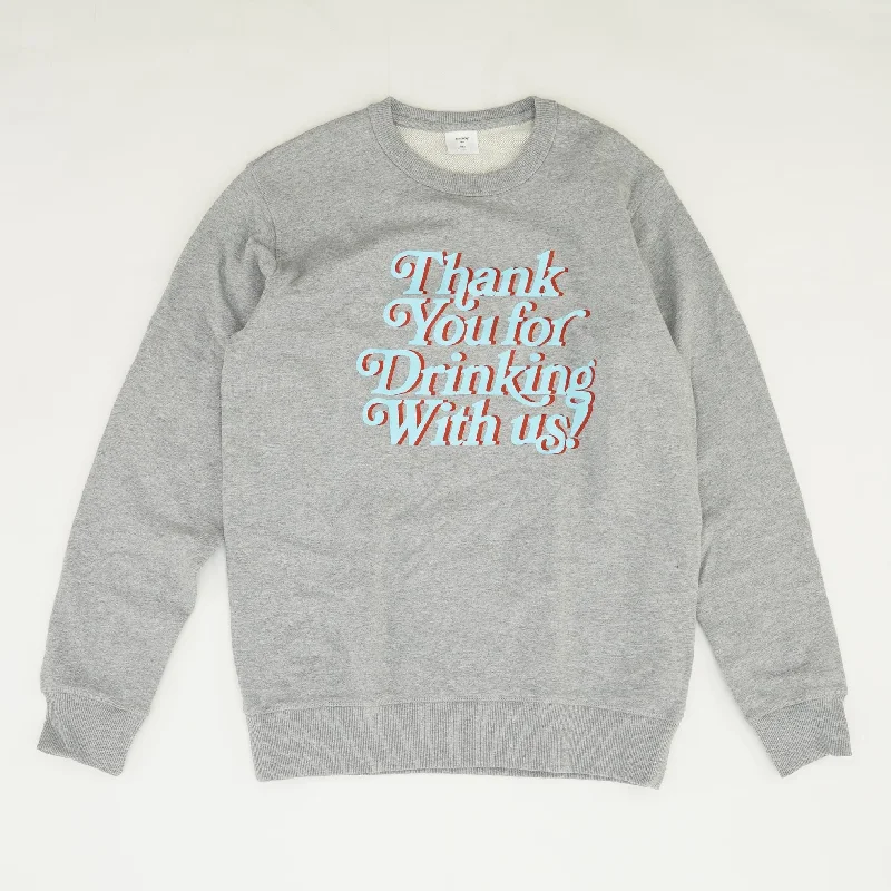 Gray Solid Sweatshirt Hoodie with Metallic Shiny Futuristic