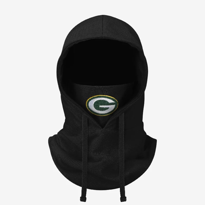 Green Bay Packers Waffle Drawstring Hooded Gaiter Hoodie with Logo Branding Identity Green Bay Packers Waffle Drawstring Hooded Gaiter Hoodie with Logo Branding Identity