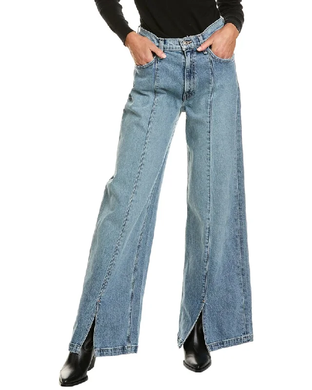 HUDSON Jeans James Caribbean Breeze High-Rise Wide Leg Jean Trendy Wide-Leg High-Waist Denim