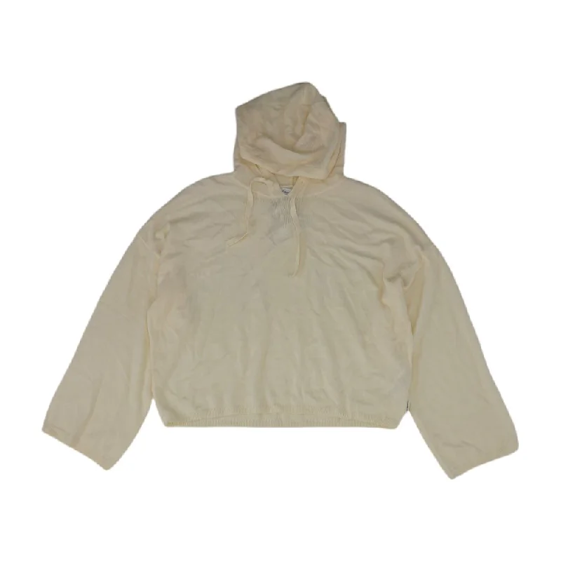 Ivory Solid Hoodie Hoodie with Logo Branding Identity